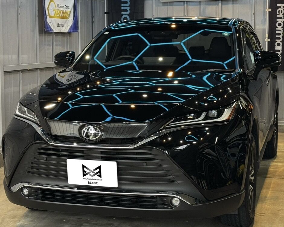 秋田でトヨタ ハリアー202ブラックの洗車傷を研磨｜LM GRAPHENE PRO