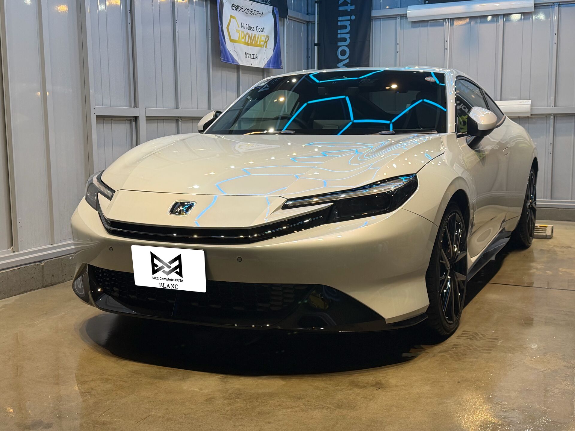 岩手からご来店｜新車ホンダ プレリュードへ秋田唯一のG-POWERガラスコーティング施工