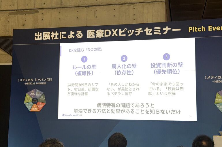   医療DX導入における投資判断の壁などを解説したピッチセミナー資料    