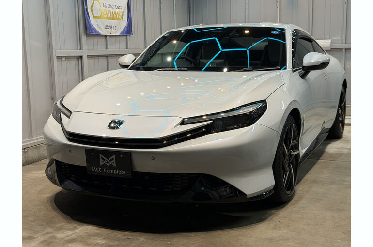   岩手県花巻市から入庫した新型ホンダ プレリュードのG-POWERボディコーティング施工事例    